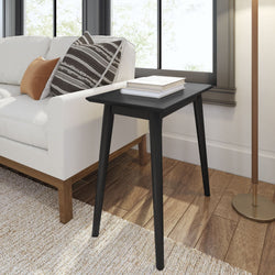 Mid-Century Modern Side Table - 24" Side Table Plank+Beam Black