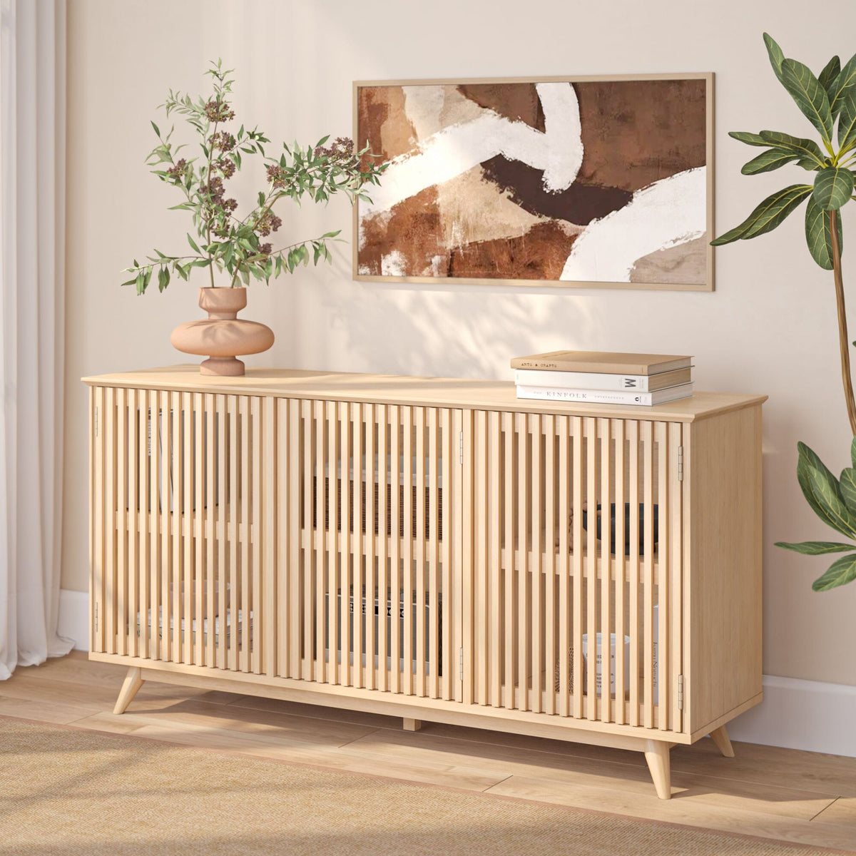 Mid Century Modern Sideboard, 3 Doors – Plank+Beam