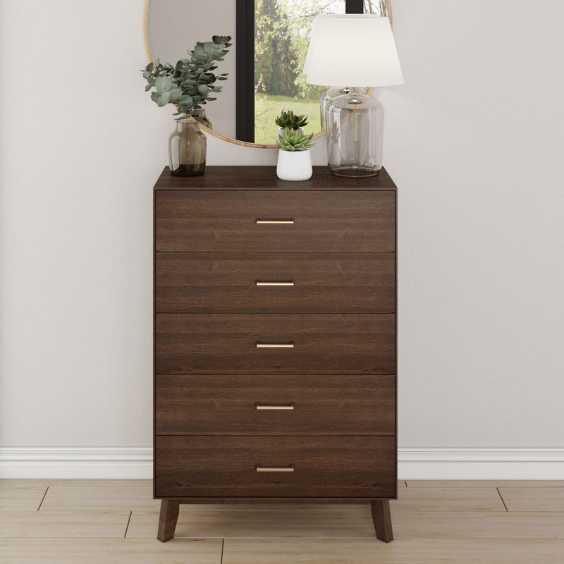 Walnut 5-Drawer Dresser Dresser Plank+Beam