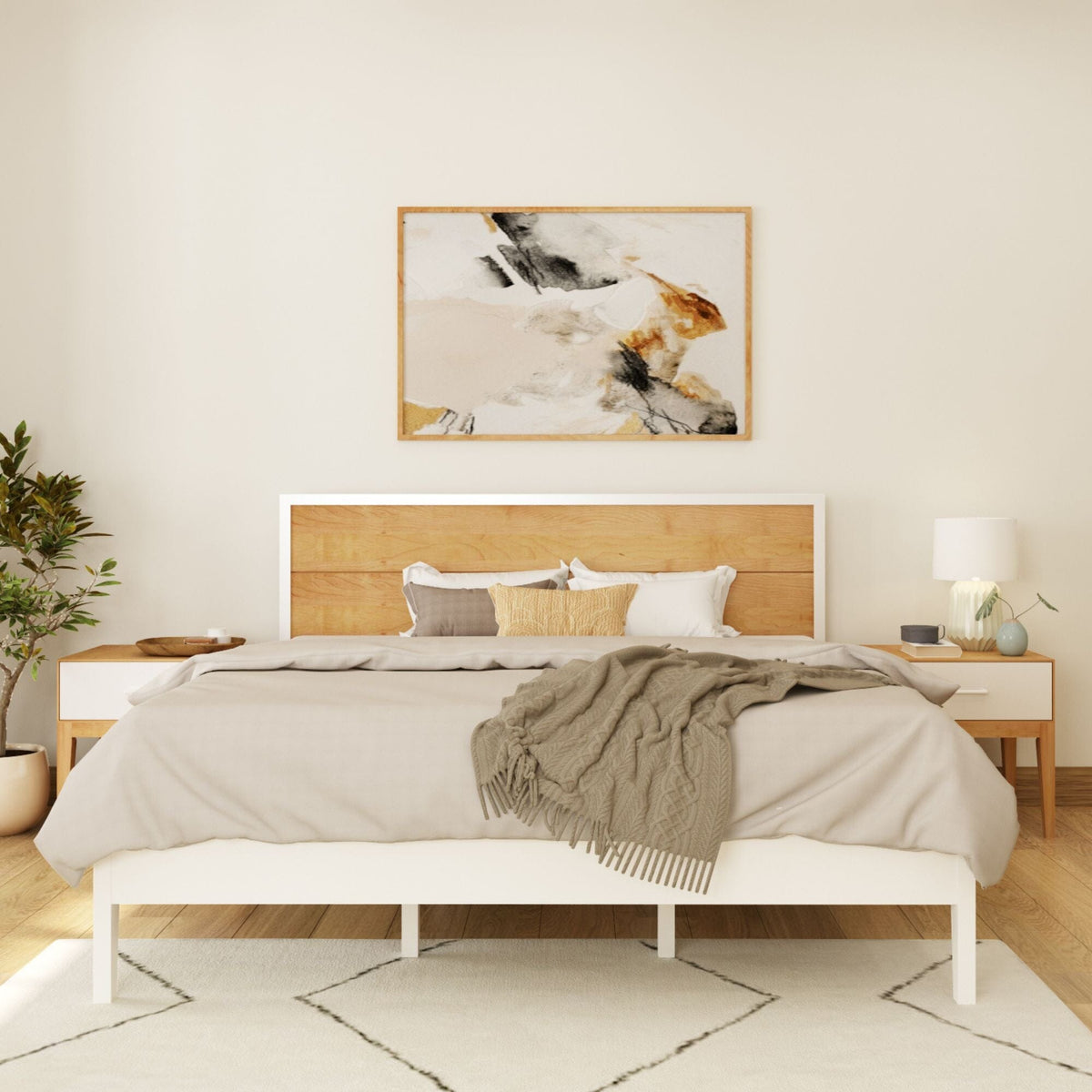 Modern King Bedroom Set with 2 Nightstands – Plank+Beam