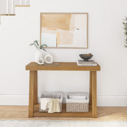 Classic Console Table with Shelf - 46” Console Table Plank+Beam