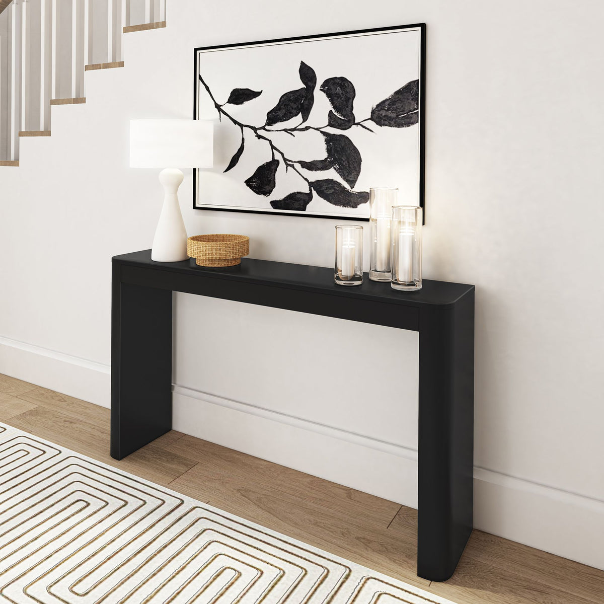 Wood plank console table hotsell