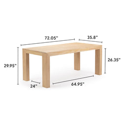 Modern Dining Table - 72" Dining Table Plank+Beam