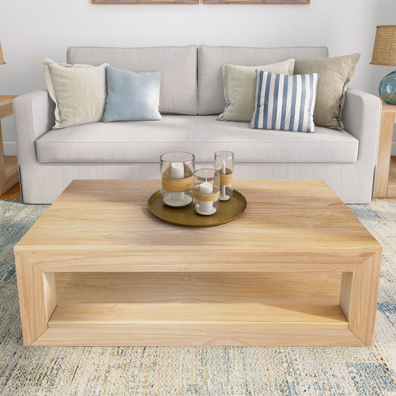 Modern Coffee Table with Shelf - 40" Coffee Table Plank+Beam