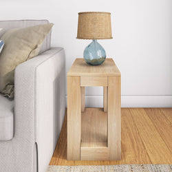 Modern Side Table with Shelf - 24" Side Table Plank+Beam