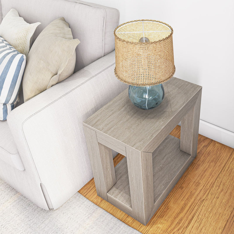 Modern Side Table with Shelf - 24" Side Table Plank+Beam