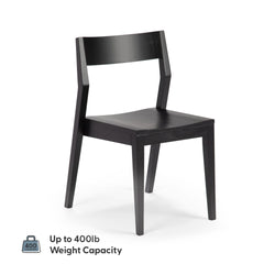 Modern Dining Set with Black Chairs - 72" Dining Set Plank+Beam