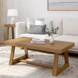 Classic Coffee Table - 48" Coffee Table Plank+Beam Pecan Wirebrush