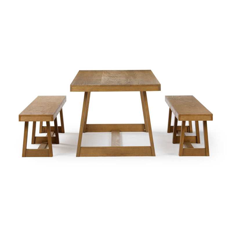 Classic Dining Set with Benches - 94" Dining Set Plank+Beam