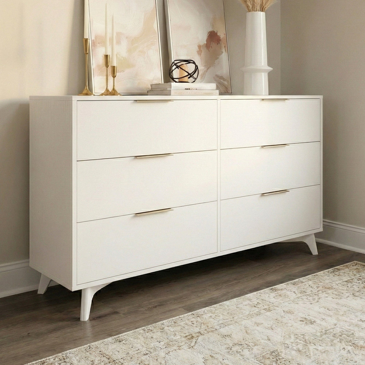 mid century white dresser Haven 6-Drawer Dresser – Plank+Beam