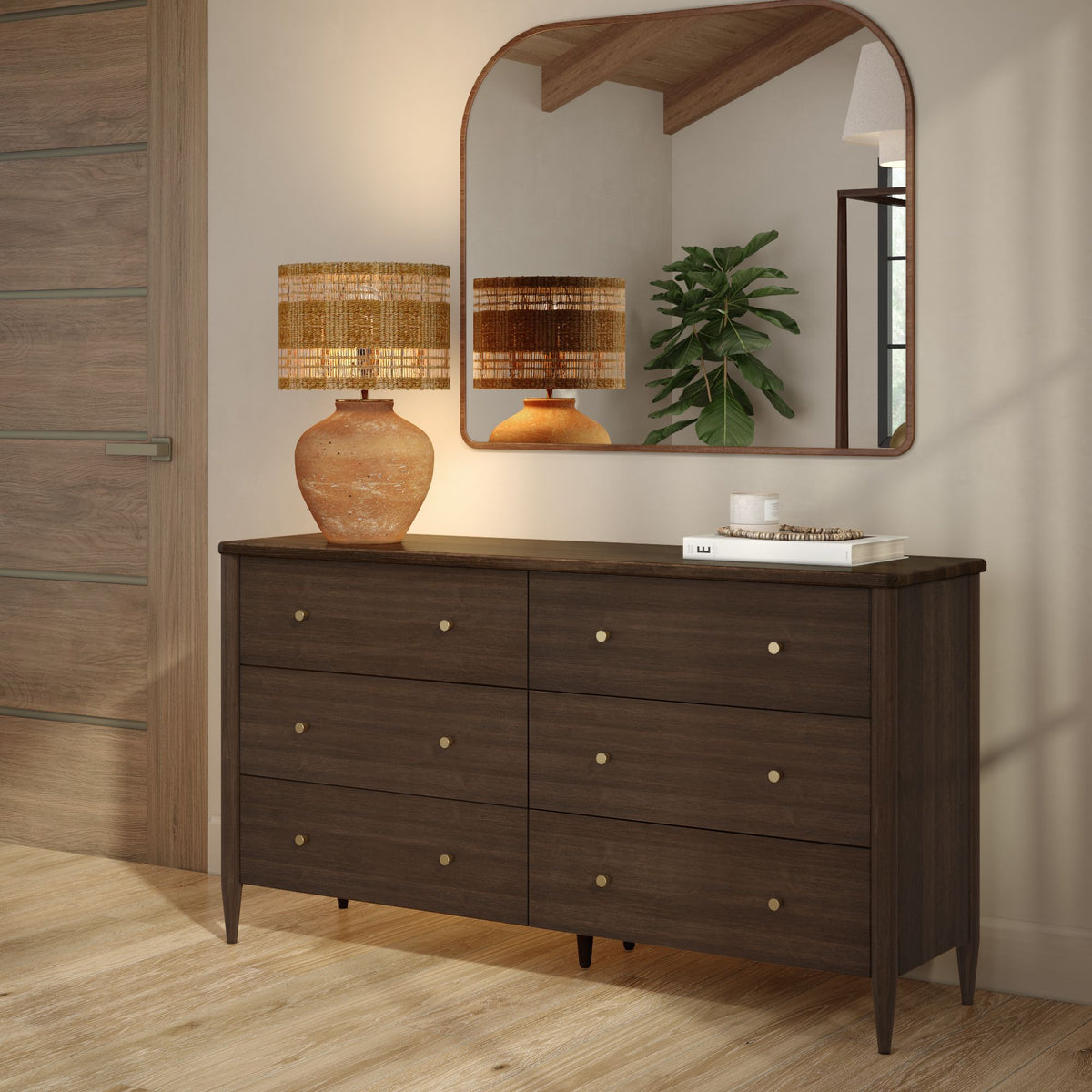 Harbor 6 Drawer Dresser, Blonde