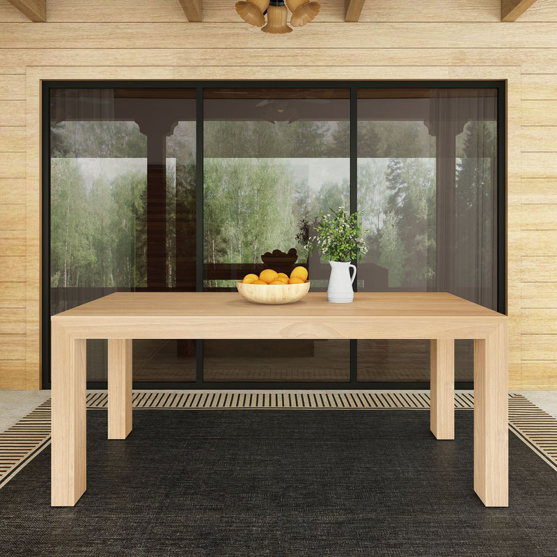 Modern Outdoor Solid Wood Table - 72" Outdoor Table Plank+Beam