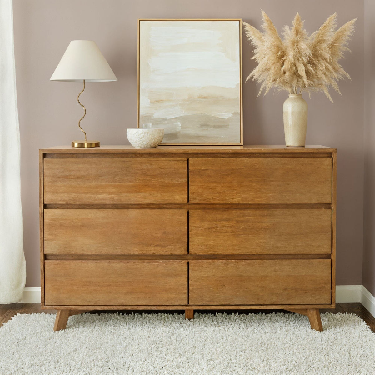 Modern 6-Drawer Dresser Plank+Beam Modern 6-Drawer Dresser Plank+Beam