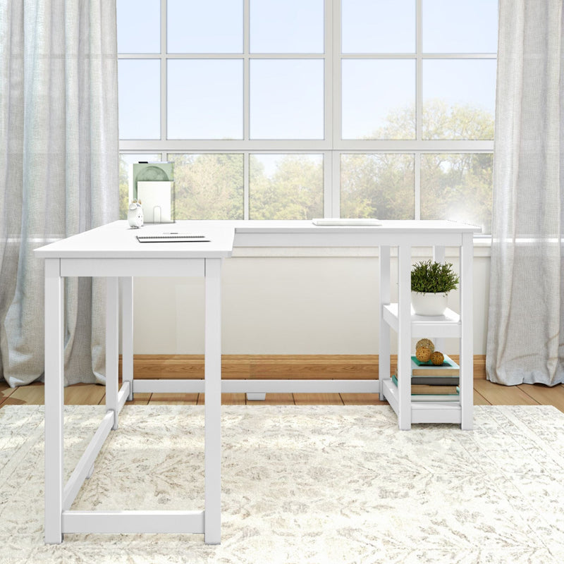 Corner Desk with Shelves Desk Plank+Beam