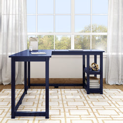 Corner Desk with Shelves Desk Plank+Beam
