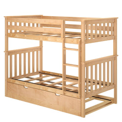 Classic Twin over Twin Bunk Bed + Trundle Bunk Beds Plank+Beam