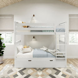 Classic Twin over Twin Bunk Bed + Trundle Bunk Beds Plank+Beam