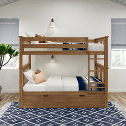 Classic Twin over Twin Bunk Bed + Trundle Bunk Beds Plank+Beam