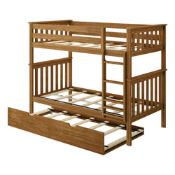 Classic Twin over Twin Bunk Bed + Trundle Bunk Beds Plank+Beam