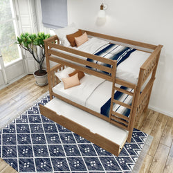 Classic Twin over Twin Bunk Bed + Trundle Bunk Beds Plank+Beam