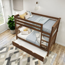 Classic Twin over Twin Bunk Bed + Trundle Bunk Beds Plank+Beam