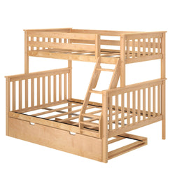 Classic Twin over Full Bunk Bed + Trundle Bunk Beds Plank+Beam