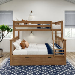 Classic Twin over Full Bunk Bed + Trundle Bunk Beds Plank+Beam