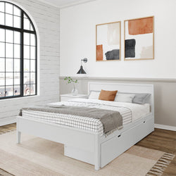 Panel Bed + Storage - Queen Single Beds Plank+Beam
