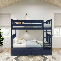 Classic Twin over Twin Bunk Bed + Underbed Storage Bunk Beds Plank+Beam