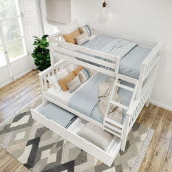 Classic Twin over Full Bunk Bed + Underbed Storage Bunk Beds Plank+Beam