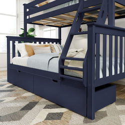 Classic Twin over Full Bunk Bed + Underbed Storage Bunk Beds Plank+Beam