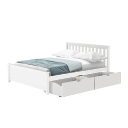 Classic Bed + Storage - Queen Single Beds Plank+Beam