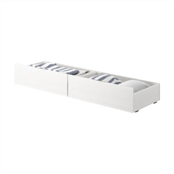 Rustic Underbed Storage Drawers Accessories Plank+Beam White Wash