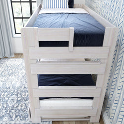 Rustic Twin over Twin Bunk Bed + Trundle Bunk Beds Plank+Beam