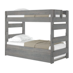 Rustic Twin over Twin Bunk Bed + Trundle Bunk Beds Plank+Beam