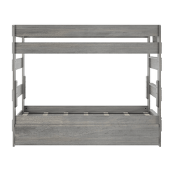 Rustic Twin over Twin Bunk Bed + Trundle Bunk Beds Plank+Beam