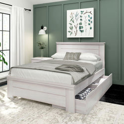 Rustic Panel Bed + Storage - Full Single Beds Plank+Beam