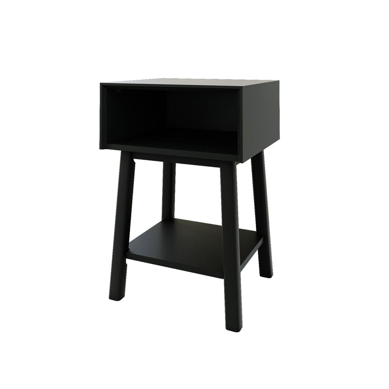 Mid-Century Modern Side Table with Storage - 18" Side Table Plank+Beam