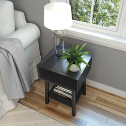 Mid-Century Modern Side Table with Storage - 18" Side Table Plank+Beam