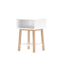 Mid-Century Modern Side Table with Storage - 18" Side Table Plank+Beam