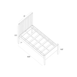 Modern Bed - Twin Single Beds Plank+Beam