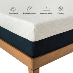 12" Cooling Hybrid Mattress, Queen Mattresses Plank+Beam 