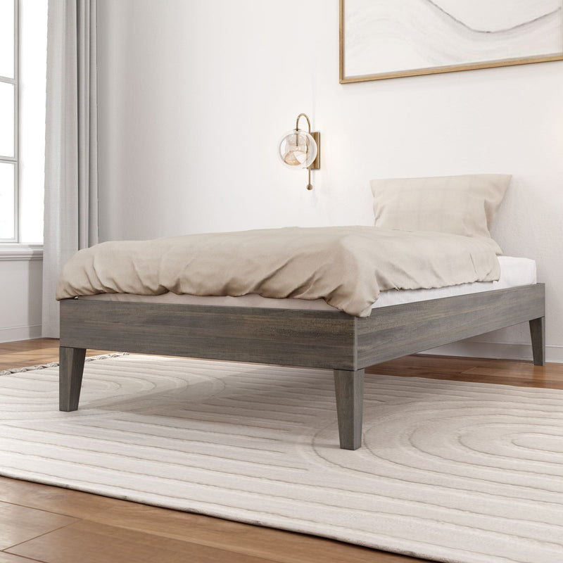 Platform Bed - Twin Single Beds Plank+Beam Driftwood 