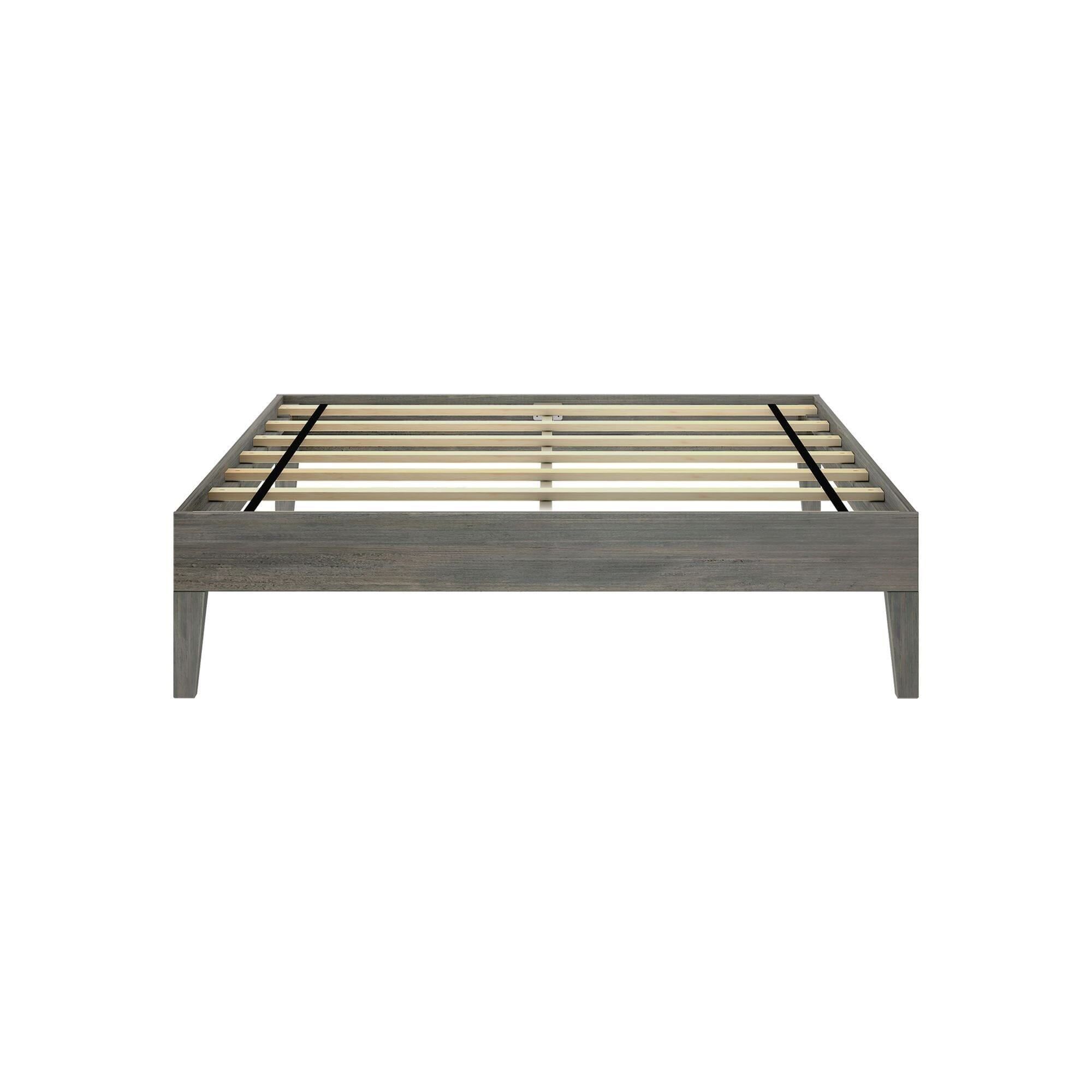 Plank+Beam Full Size Bed Frame, Solid Wood Adults Platform Bed, No Box Spring Needed - Thumbnail 3