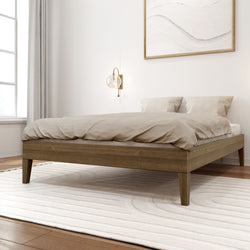 Platform Bed - Full Single Beds Plank+Beam Matte Walnut 