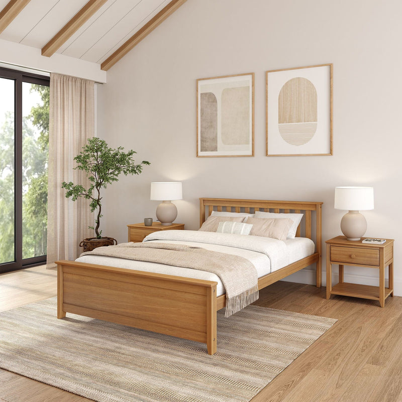 Classic Bed - Queen Single Beds Plank+Beam Pecan 