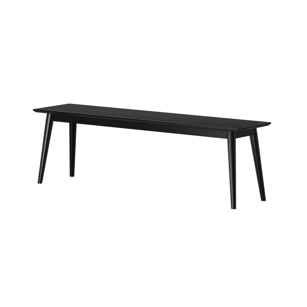 2000314000-170 : Dining Bench Mid Century Modern Bench (60in / 1492mm), Black