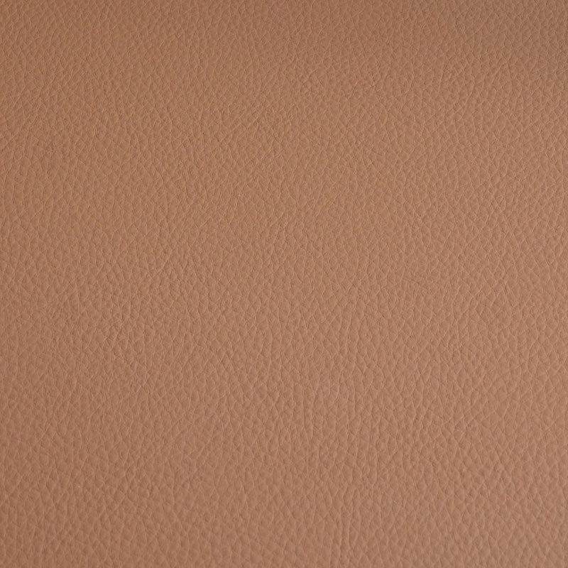 Close-up tan pebbled leather texture, seamless brown upholstery material for furniture, automotive interiors and leather goods
