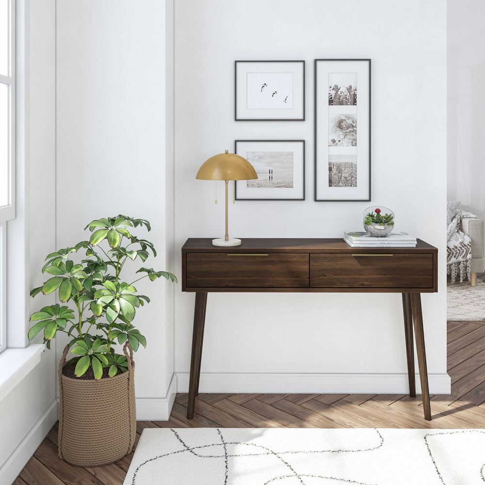 Modern Storage Console Table Mid Century Modern Console Table, 46