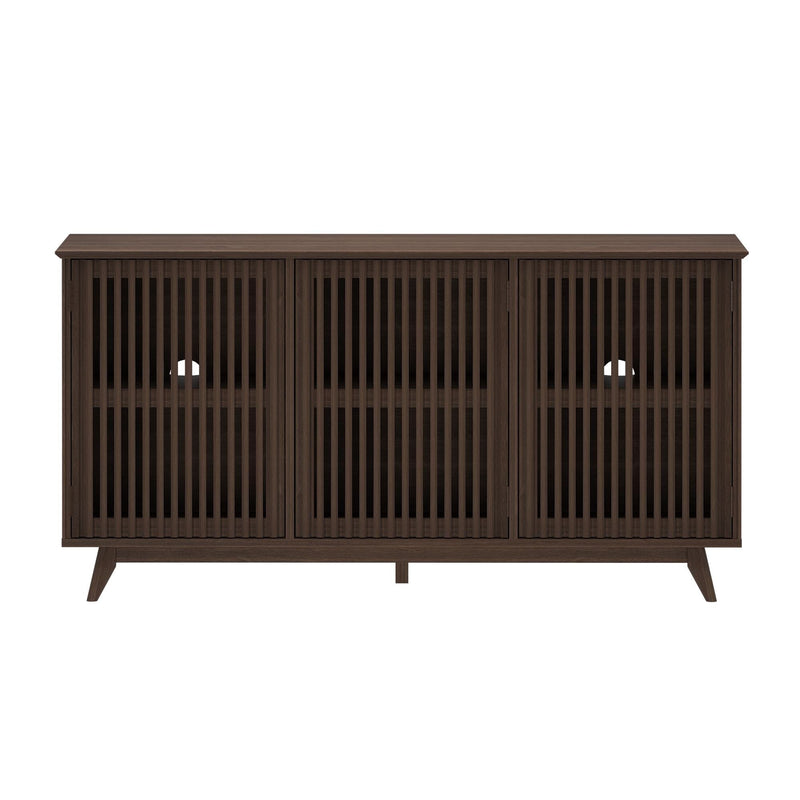 Mid-Century Modern 3-Door Sideboard - 59" Sideboard Plank+Beam 